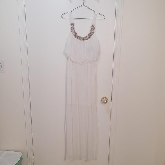White Trixxi Boho Maxi Dress - Picture 1 of 2